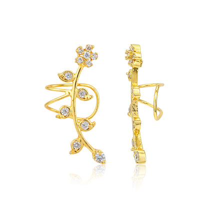 Floral Vine 925 Sterling Silver Statement Earrings for Women