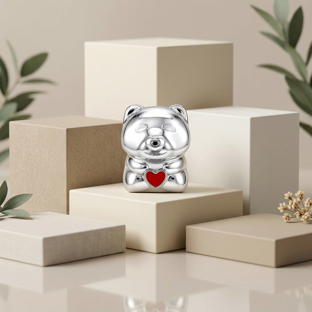 Forever Teddy Love 925 Sterling Silver Charms