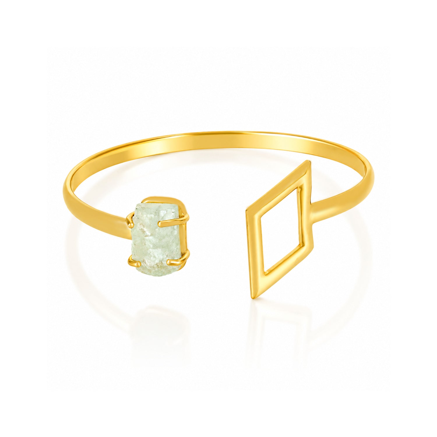Fortune Bloom 925 Sterling Silver Open Kada