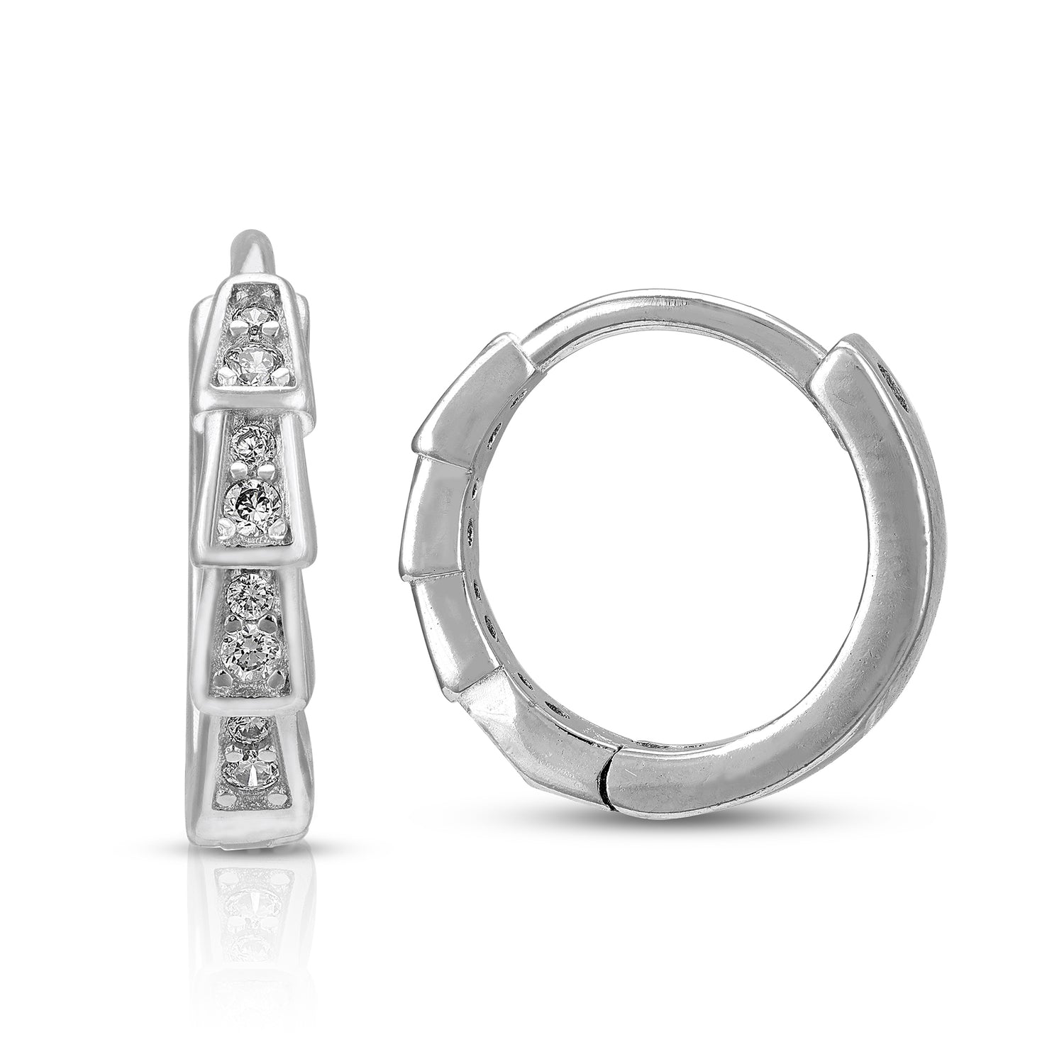 Four Tiered 925 Sterling Silver Bell Flow Earring for Women