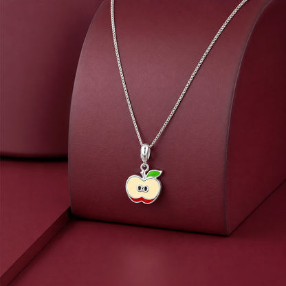 Fresh Harvest 925 Sterling Silver Apple Charm Pendant
