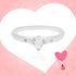 Frozen White Rhodium Plated 925 Heart Ring