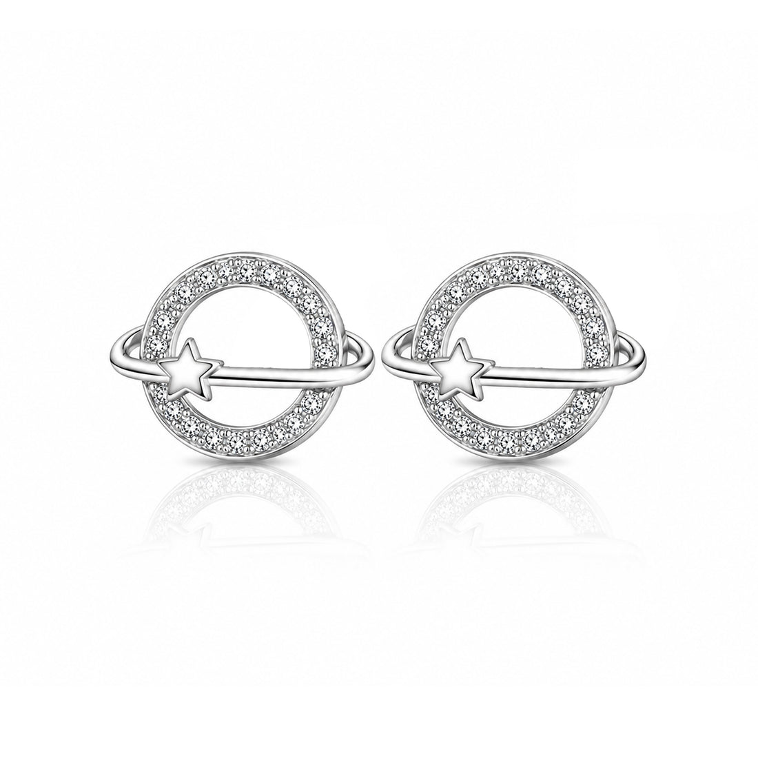 Galaxy Star Inspired 925 Sterling Silver Stud for Women