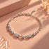 Geometric Infinity Crystal Station Sterling Silver Bracelet