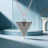Geometric Triangle Silver Pendant