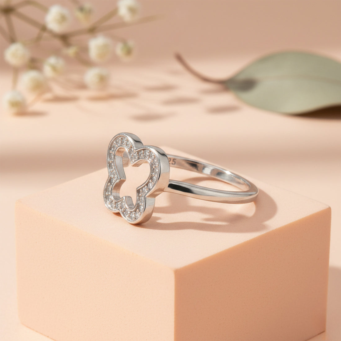 Glam Butterfly 925 Sterling Silver rings for women