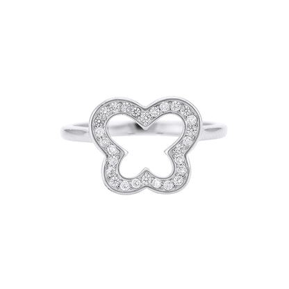Glam Butterfly 925 Sterling Silver rings for women