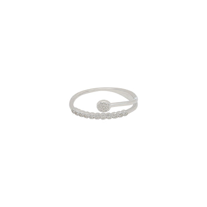 Glam silver ring IT0366