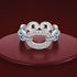 Glamorous Blue Knot Sparkle Grace 925 Sterling Silver Ring for women