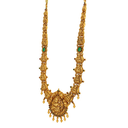 Goddess Lakshmi’s Infinite Divine 925 Gold Plated Haram