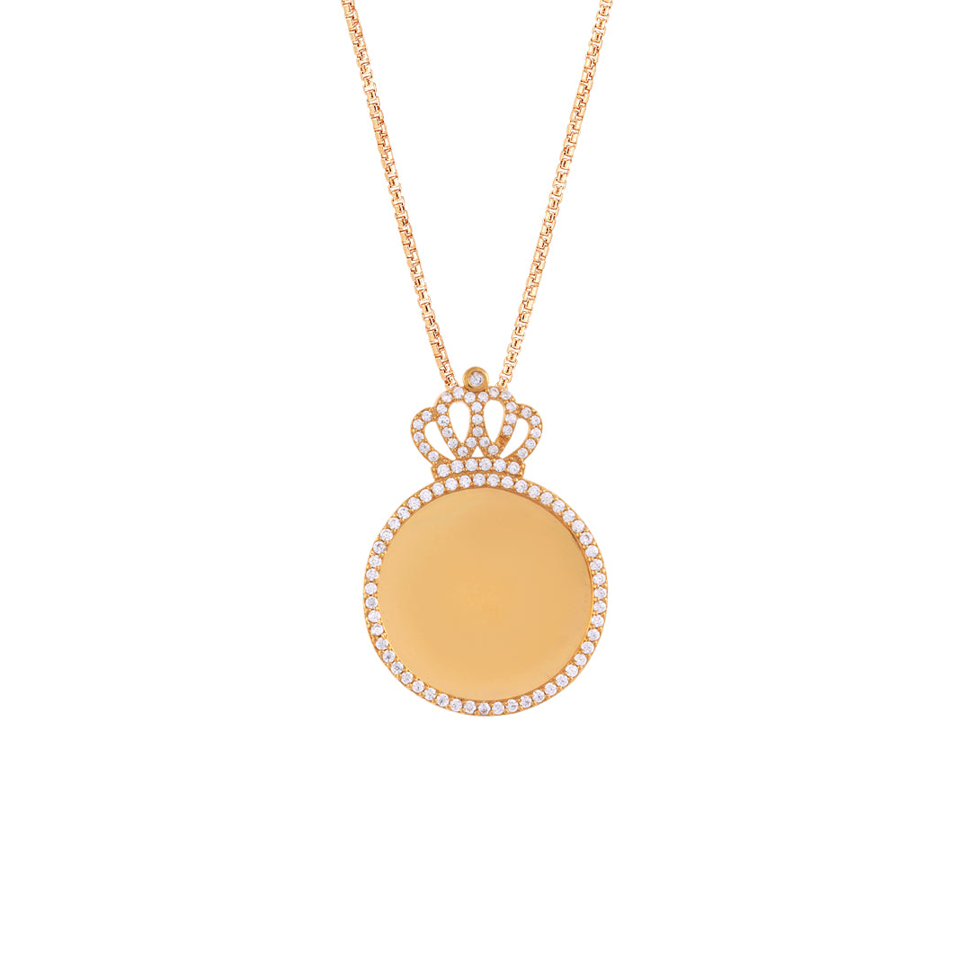 Gold Crown Chain Pendant IO0002