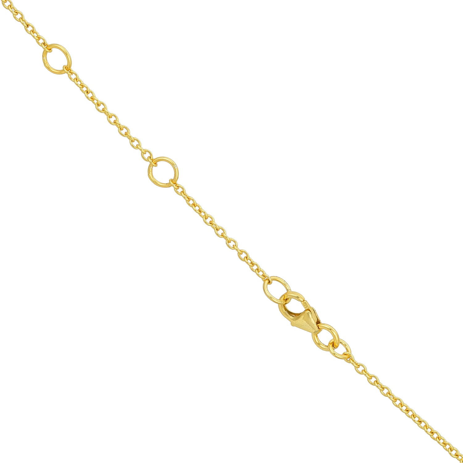 Gold Marquise Blue Opal Silver Chain Pendant