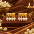 Gold Zircon Hoop Earrings with Pearl Drops