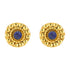 Golden Beads 925 Blue Stoned Earrings