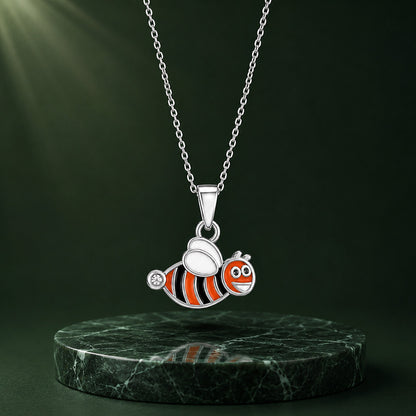 Golden Bee Smile 925 Sterling Silver Fashion Pendant