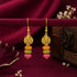 Golden Bloom 925 Sterling Silver Colorful Drop Earrings