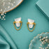 Golden Chain Embrace 925 Sterling Silver Designer Earring