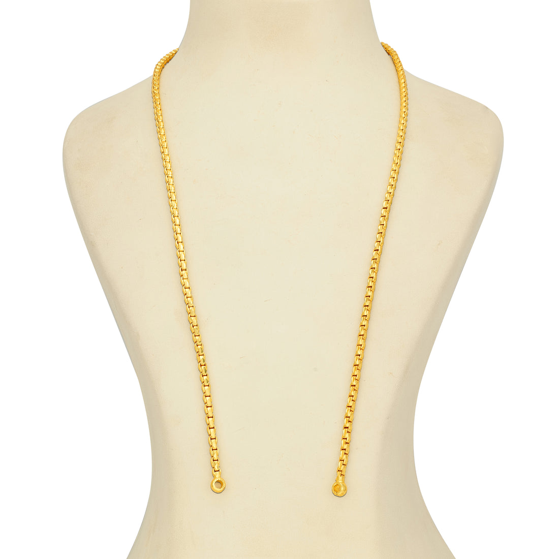 Golden Classic Box Link 925 Sterling Silver Thali Chain for Women