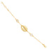 Golden Cowrie Shell Sterling Silver Gold Plated Bracelet