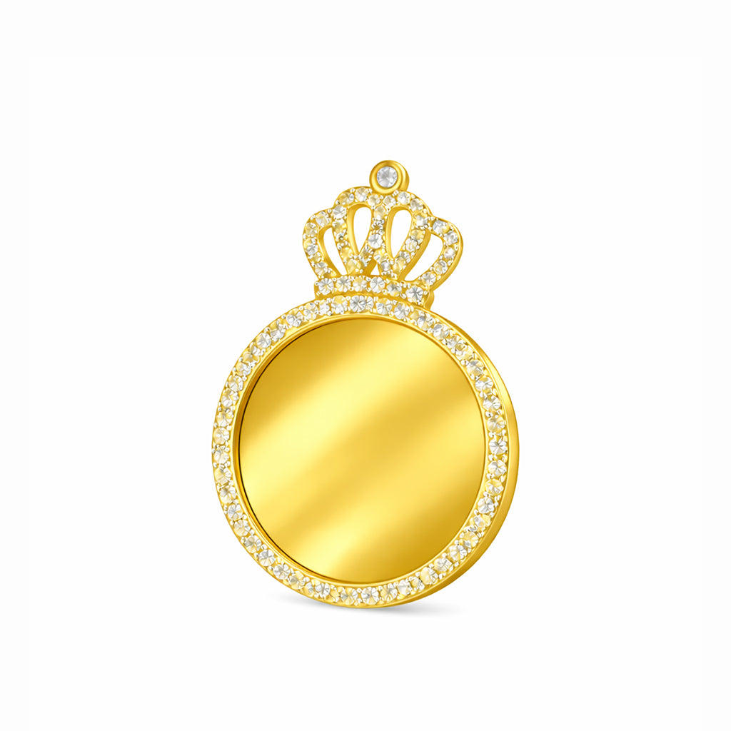 Golden Crown 925 Sterling Silver Statement Pendant