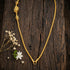 Golden Divine Goddess Lakshmi Peacock Mugappu 925 Sterling Silver Thali Chain for Women