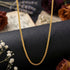 Golden Double Link Rolo Pattern 925 Sterling Silver Chain for Women