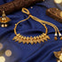 Golden Grand Pink Stone Peacock Motif 925 Sterling Silver Kasumalai for Women