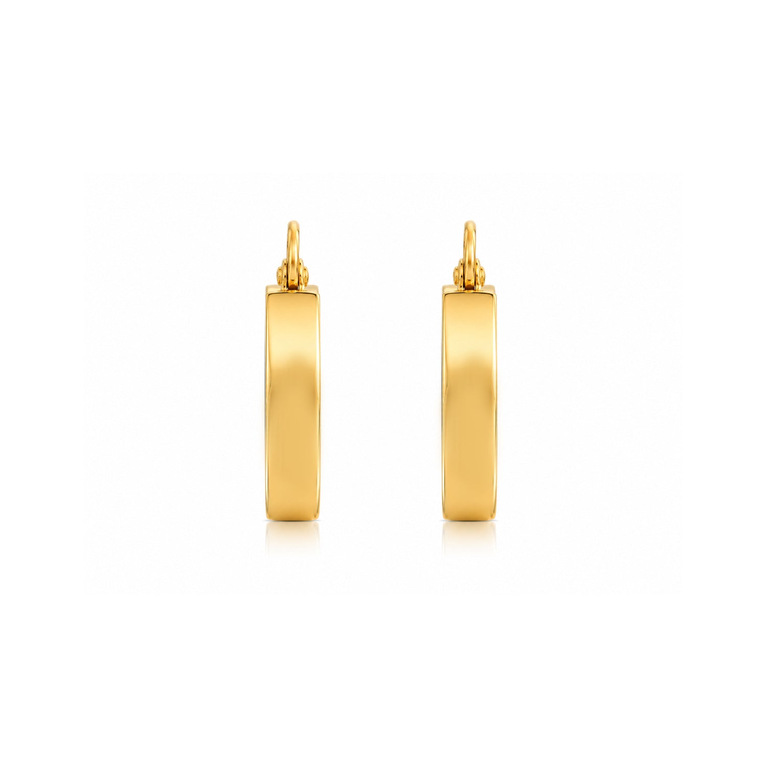 Golden Halo Arc 925 Sterling Silver Hoop Earrings