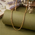 Golden Interwoven Link Pattern 925 Sterling Silver Chain for Women