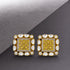 Golden Lattice Glow 925 Sterling Silver Earrings