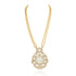 Golden Majestic Kundan Glow Sterling Silver Necklace