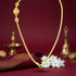 Golden Peacock Motif Mugappu 925 Sterling Silver Thali Chain for Women