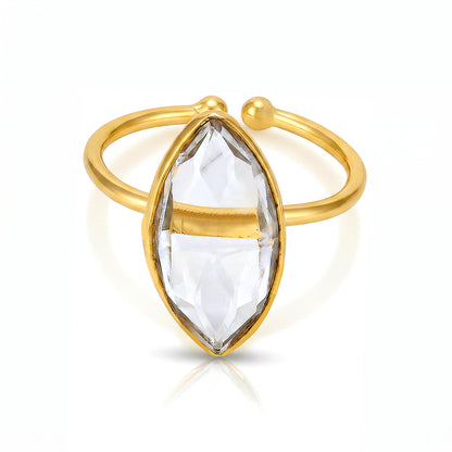 Golden Prism 925 Sterling Silver Minimal Ring