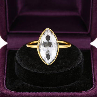 Golden Prism 925 Sterling Silver Minimal Ring