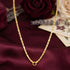 Golden Rectangular Bar Beaded Link 925 Sterling Silver Thali Chain for Women
