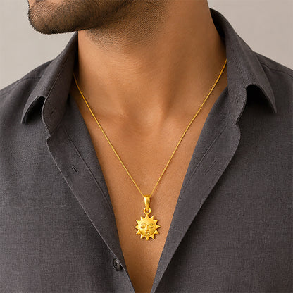 Golden SunDeity 925Sterling Silver Luxury Pendant