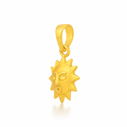 Golden Sun Deity 925 SterlingSilver LuxuryPendant
