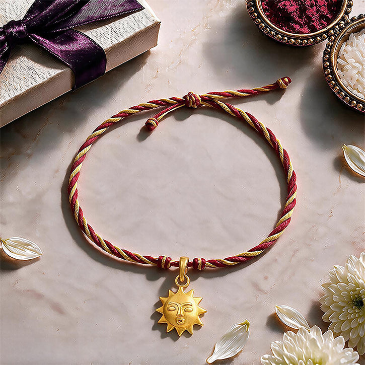 Golden Sun Deity 925 Sterling Silver Luxury Pendant