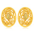 Golden Swirl Nest Silver Earring