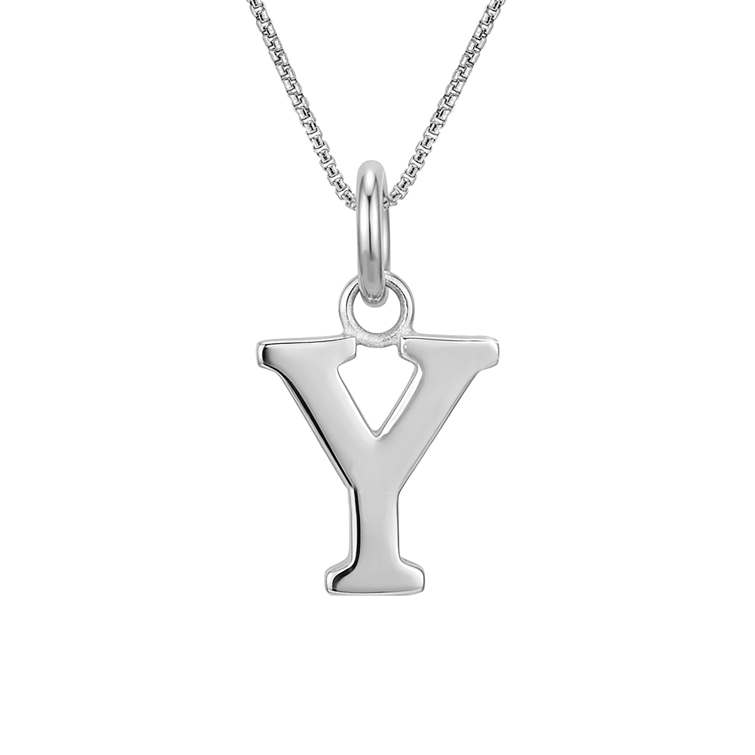 Grace Initial 925 Sterling Silver Alphabet Pendant
