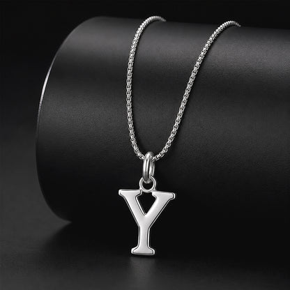 Grace Initial 925 Sterling Silver Alphabet Pendant