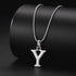 Grace Initial 925 Sterling Silver Alphabet Pendant