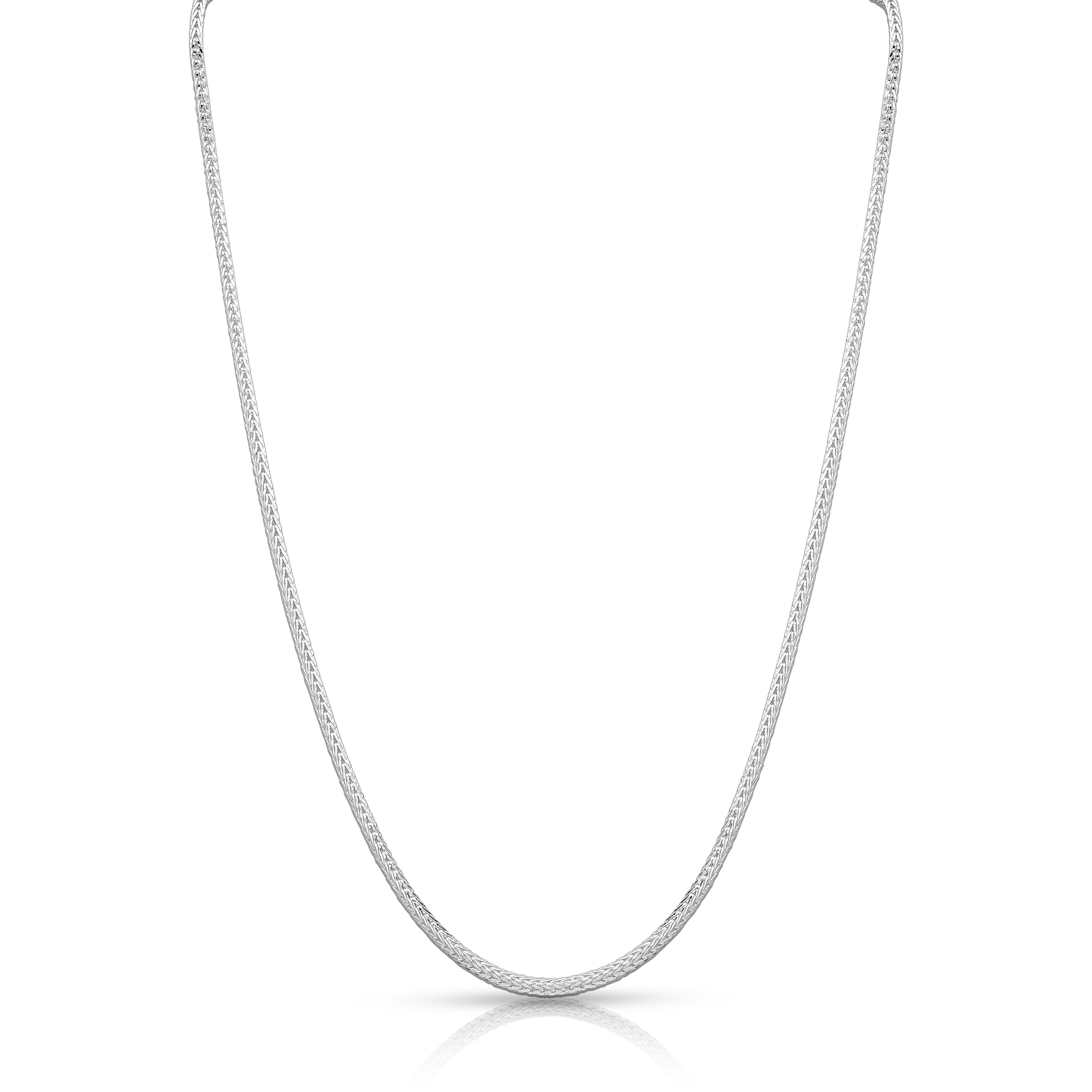 Graceful 925 Sterling Silver Braided Link Chain for men