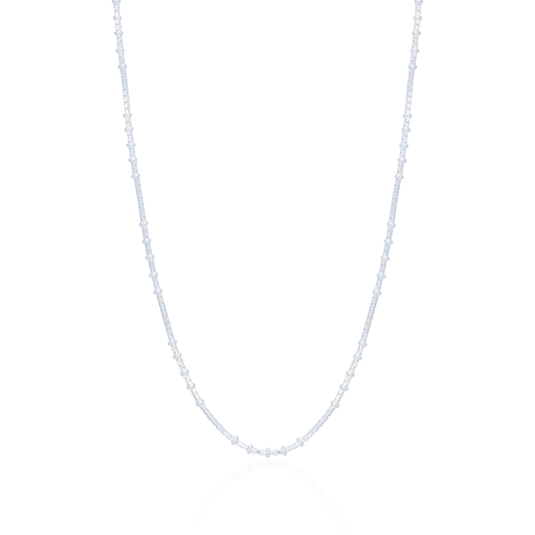 Graceful 925 Sterling Silver Continuous Link Chain for Women