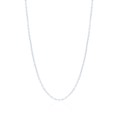 Graceful 925 Sterling Silver Continuous Link Chain for Women