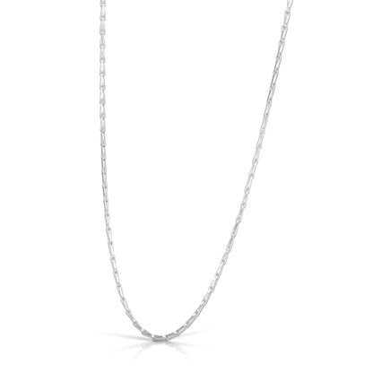 Graceful 925 Sterling Silver Uniform Link Chain for Women