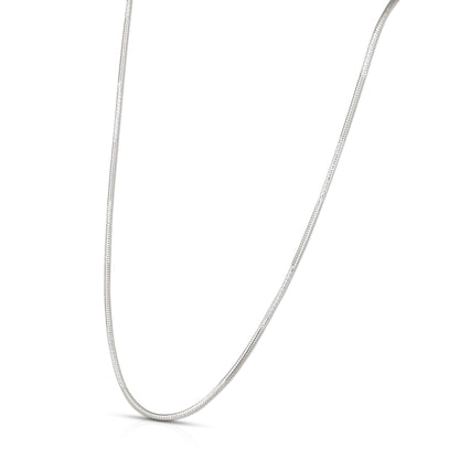 Graceful 925 Sterling Silver Smooth Flow Chain for Women