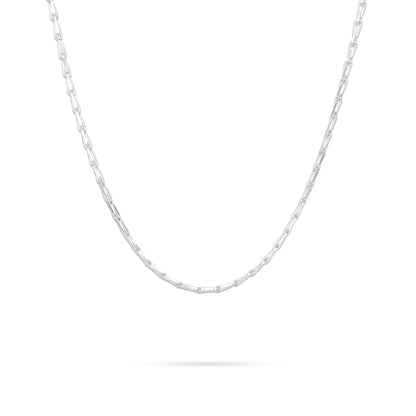 Graceful 925 Sterling Silver Uniform Link Chain for Women