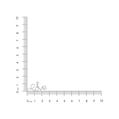 Graceful Love Cursive 925 Sterling Silver Pendant for Women