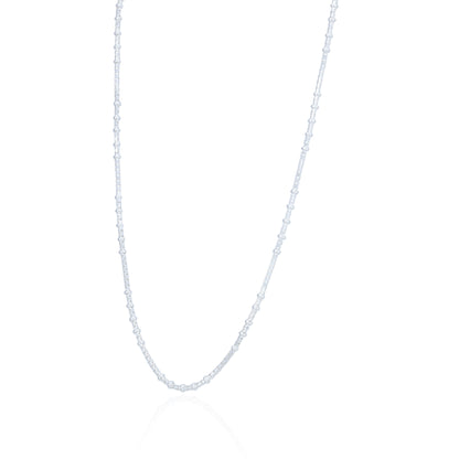 Graceful 925 Sterling Silver Continuous Link Chain for Women